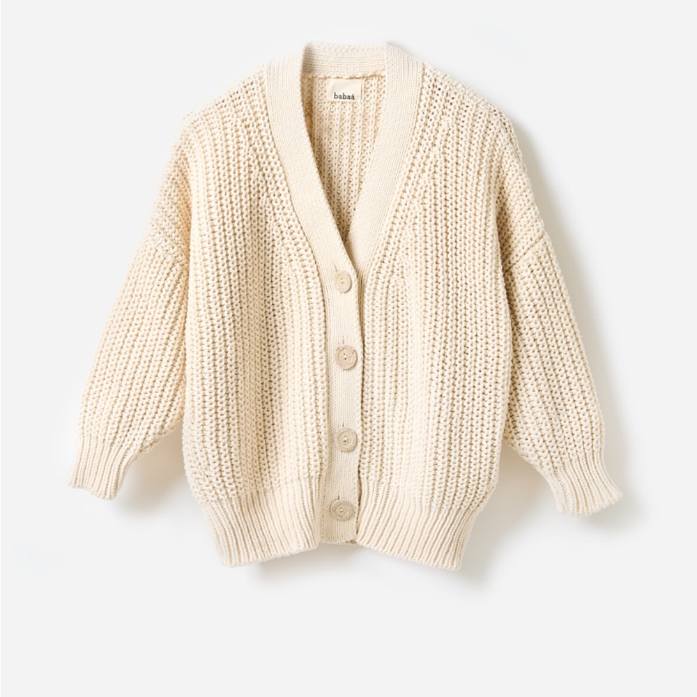 Babaa cardigan no 18 natural cotton
